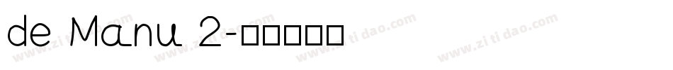 de Manu 2字体转换